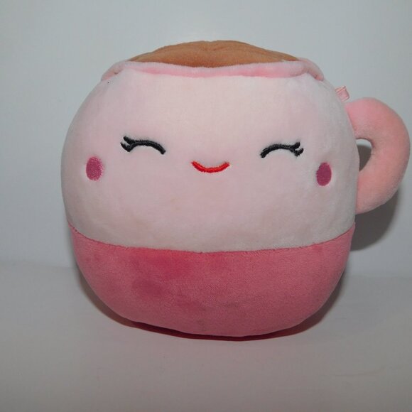 Squishmallows 5" Emery the Pink Latte with Closed eyes Plush Stuffed Toy claires - Picture 2 of 6